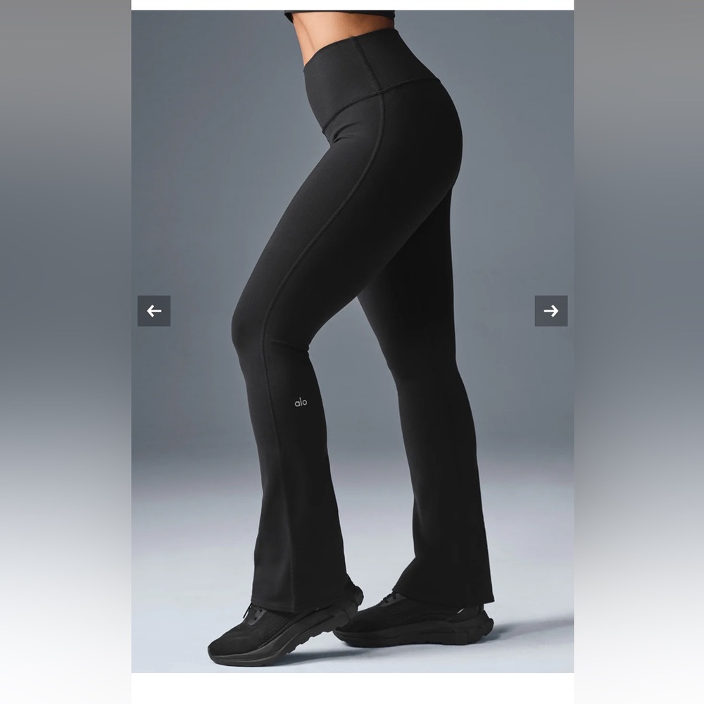 ALO Yoga Black Flare Pants M Like New